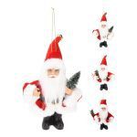 FIGURA PAI NATAL 13CM COR:VERMELHO