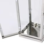 CONJ.3 LANTERNAS INOX+VIDRO