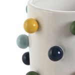 VASO CERAMICA C/BOLAS COLORIDAS