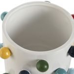 VASO CERAMICA C/BOLAS COLORIDAS