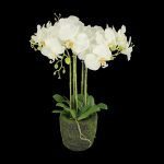 PLANTA ARTIFICIAL "ORQUIDEA" COR BRANCO