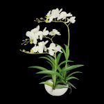PLANTA ARTIFICIAL "ORQUIDEA" COR BRANCO