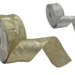 FITA TAFETA C/ARAME 4CM