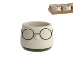 VASO CARA C/OCULOS P/VASOS 6CM COR:VERDE