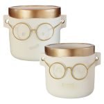 VASO C/OCULOS P/VASO 12CM COR:OURO