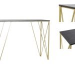 CONSOLA TAMPO MADEIRA C/PES METAL