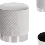 PUFF POLIESTER COR:CINZA