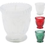COPO VIDRO C/ VELA AROMATICA 7.5CM