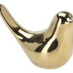 PASSARO CERAMICA COR:DOURADO