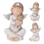 FIGURA ANJO CERAMICA COR:PRATA