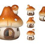 COGUMELO CASA C/LED 10CM