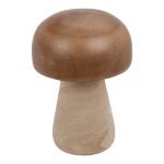 COGUMELO MADEIRA 20CM COR:CASTANHO