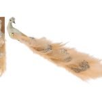 PAVAO C/CLIP 34CM COR:OURO