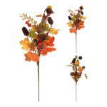 HASTE FOLHAGEM OUTONAL C/PINHAS 40CM