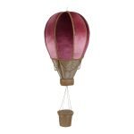 BALAO DE AR QUENTE VELUDO 70CM COR:ROSA