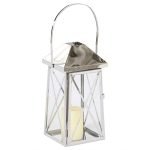 CONJ.3 LANTERNAS INOX+VIDRO