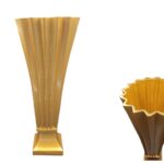 CERAMICA- JARRA CALICE VANTAGOL COR:OURO
