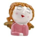 CERAMICA- BUSTO C/FURO COLORIDO