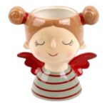 CERAMICA- BUSTO C/FURO COLORIDO