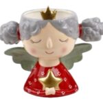 CERAMICA- BUSTO C/FURO COLORIDO