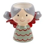 CERAMICA- BUSTO C/FURO COLORIDO