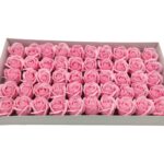 CAIXA C/50 ROSAS SABAO 5CM COR:ROSA