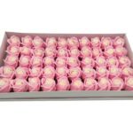 CAIXA C/50 ROSAS SABAO 5CM COR:ROSA MIX