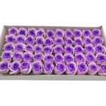 CAIXA C/50 ROSAS SABAO 5CM COR:LILAS MIX