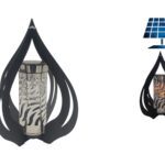 CANDEEIRO SOLAR COR:PRATA