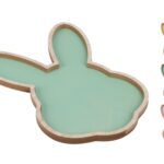 BANDEJA FORMA COELHO MADEIRA SORTIDAS