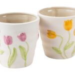 VASO C/RELEVO TULIPA SORTIDOS