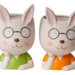 FIGURA COELHO TERRACOTA C/FURO SORTIDOS