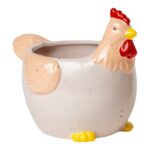 FIGURA GALINHA TERRACOTA C/FURO