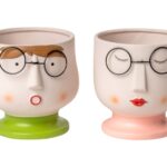 VASO BUSTO C/OCULOS TERRACOTA COR:SORTIDAS