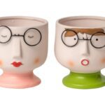 VASO BUSTO C/OCULOS TERRACOTA COR:SORTIDAS