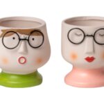 VASO BUSTO C/OCULOS TERRACOTA COR:SORTIDAS