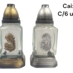 S78 CANDEEIRO VIDRO CX. C/6 SORTIDOS