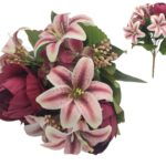 ARTIFICIAL- RAMO C/PEONIA+LILIUM+HYDRANGEA