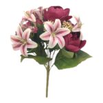 ARTIFICIAL- RAMO C/PEONIA+LILIUM+HYDRANGEA