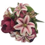 ARTIFICIAL- RAMO C/PEONIA+LILIUM+HYDRANGEA