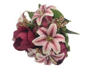 ARTIFICIAL- RAMO C/PEONIA+LILIUM+HYDRANGEA