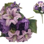 ARTIFICIAL- RAMO C/PEONIA+LILIUM+HYDRANGEA