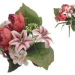ARTIFICIAL- RAMO C/PEONIA+LILIUM+HYDRANGEA