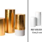 CONJ.3 REVISTEMENTOS LYCRA COR:OURO