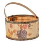 CESTA MADEIRA ESTAMPADO CHINES
