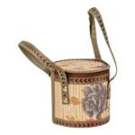 CESTA MADEIRA ESTAMPADO CHINES C/FECHO