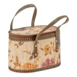 CESTA MADEIRA ESTAMPADO CHINES C/FECHO