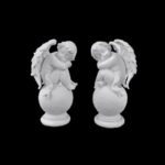 MARFINITE -ANJO SENTADO NA BOLA COR BRANCO