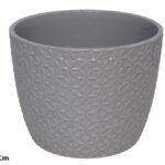 VASO PLASTICO COR:CINZA