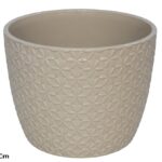 VASO PLASTICO COR:BEGE